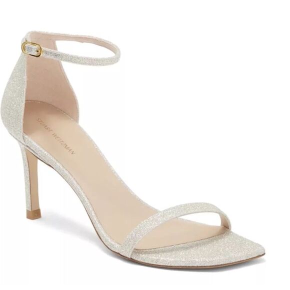 Revolve Stuart Weitzman Amelina 75 Glitter Sandal NWOT - Picture 1 of 13